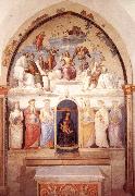 PERUGINO, Pietro Trinity and Six Saints oil painting artist
